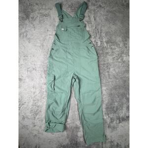 Duluth Trading Co Overalls Womens Sx31 Fir Green Ripstop Heirloom Gardening Bibs